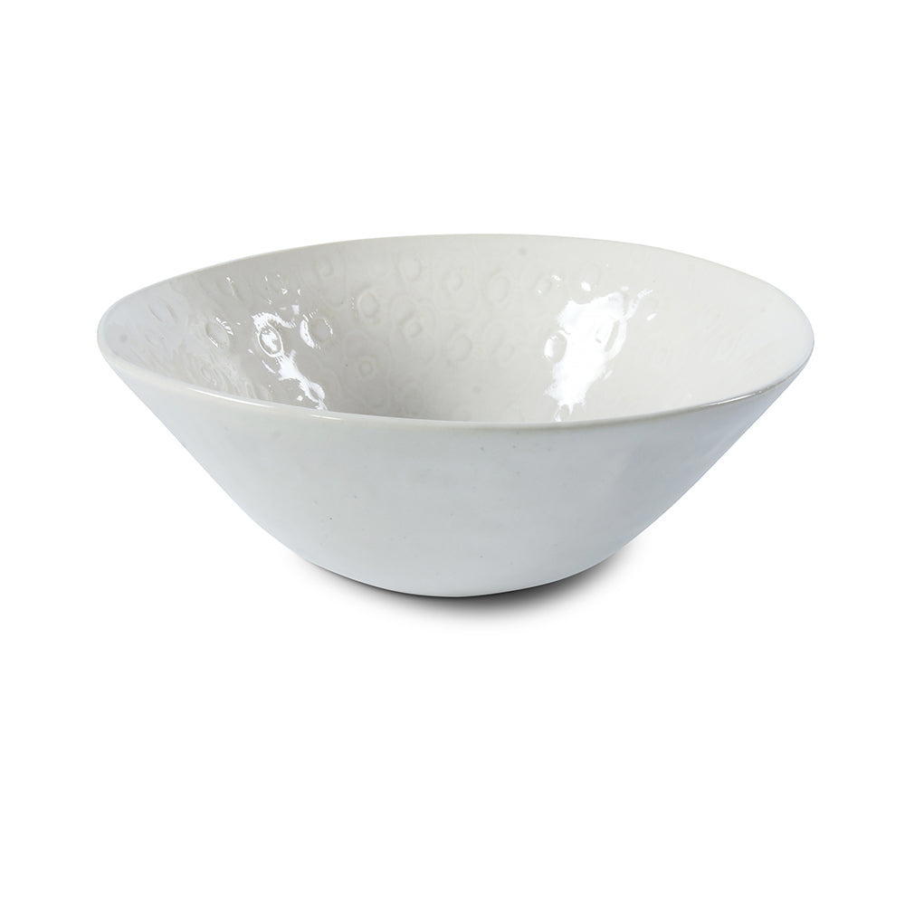 Pasta Bowl White Lace, Plates - Wonki Ware Australia