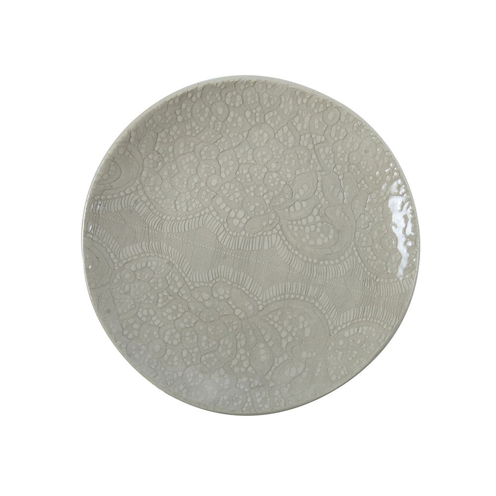 Dinner Plates Warm Grey Lace