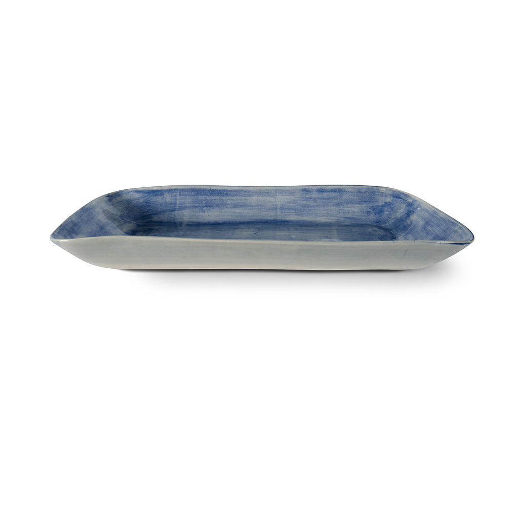 Trough Blue Wash, Platters - Wonki Ware Australia