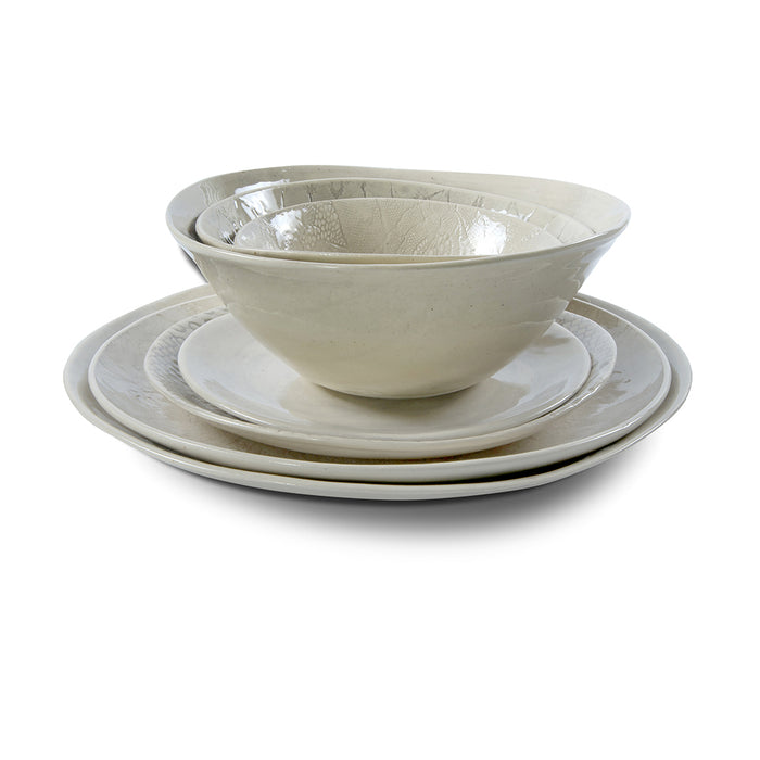 Soup Bowl Warm Grey Lace, Plates - Wonki Ware Australia