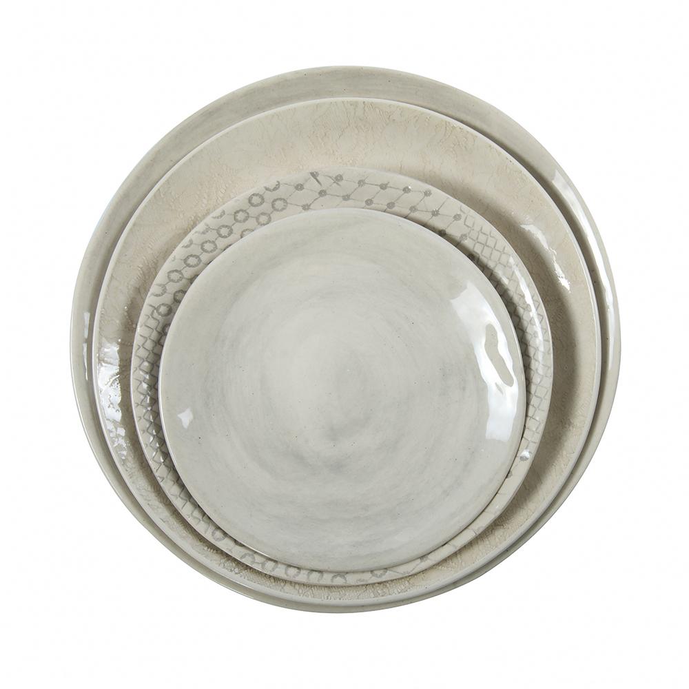 Side Plate Warm Grey Wash, Plates - Wonki Ware Australia