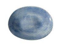 Pebble Oval Blue Lace